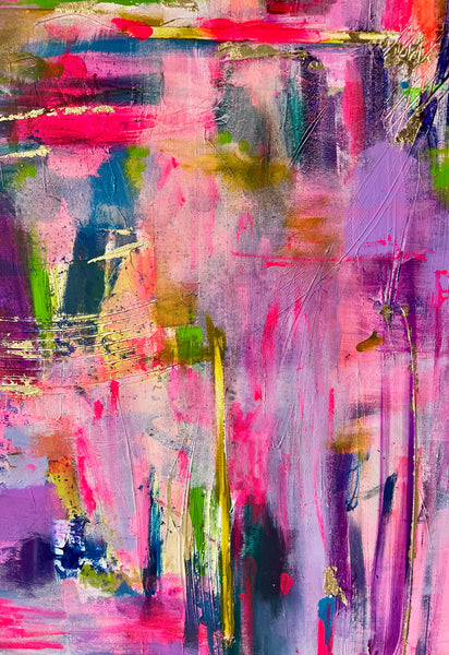 “Wonderland" Original Abstract Art on Canvas       (48”x48”)