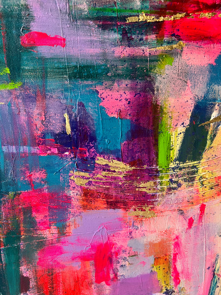 “Wonderland" Original Abstract Art on Canvas       (48”x48”)