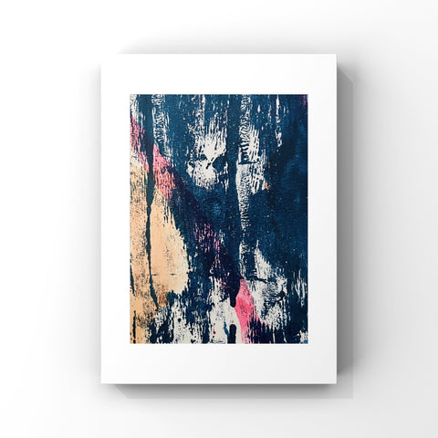 “Denim” Original Abstract Mini Painting