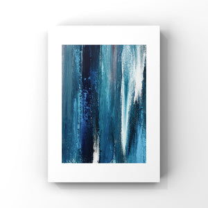 “Ocean Blues” Original Abstract "Mini" Painting