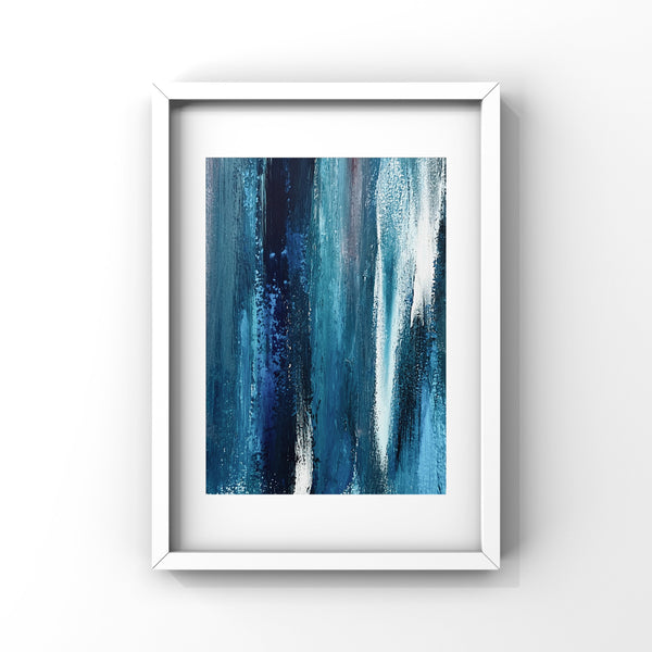 “Ocean Blues” Original Abstract "Mini" Painting